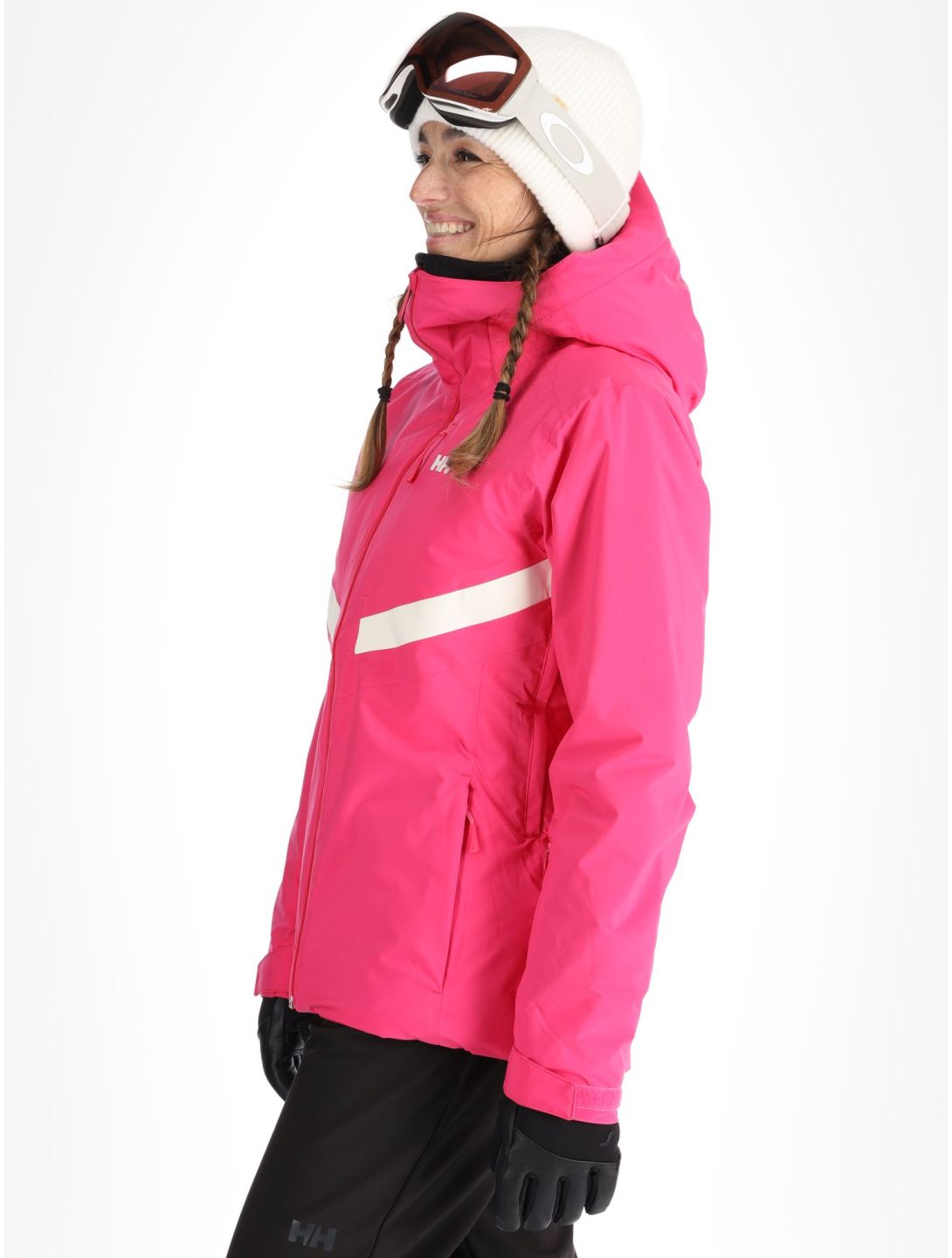 Helly Hansen, W Edge 3.0 chaqueta de esquí mujeres Dragon Fruit Black negro, rosa 