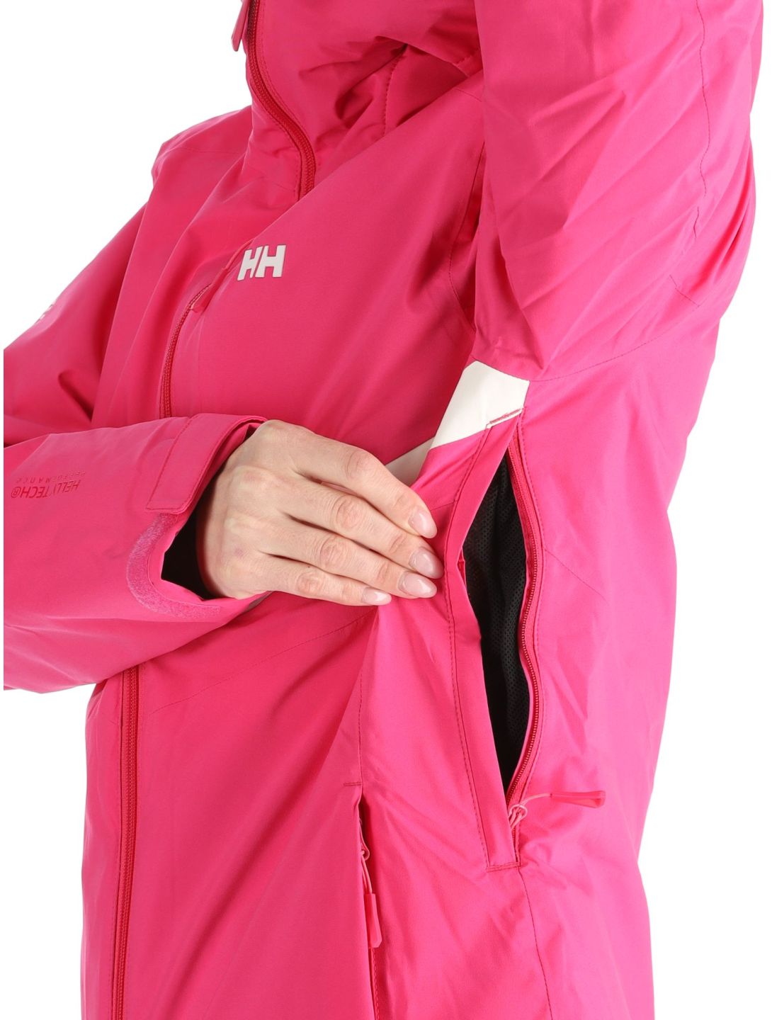 Helly Hansen, W Edge 3.0 chaqueta de esquí mujeres Dragon Fruit Black negro, rosa 