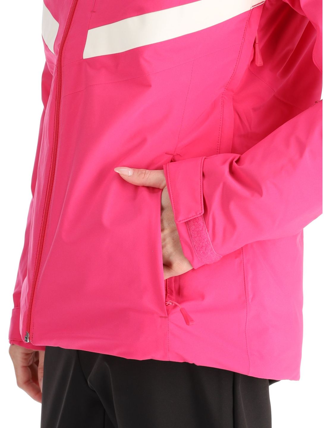 Helly Hansen, W Edge 3.0 chaqueta de esquí mujeres Dragon Fruit Black negro, rosa 