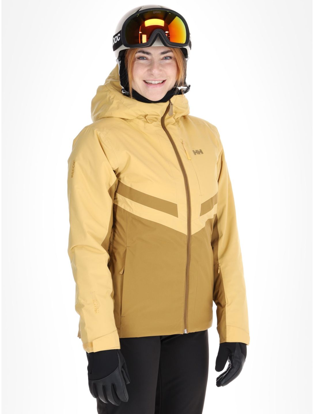 Helly Hansen, W Edge 3.0 chaqueta de esquí mujeres Sand amarillo 