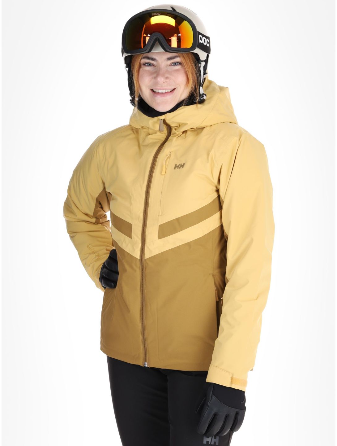 Helly Hansen, W Edge 3.0 chaqueta de esquí mujeres Sand amarillo 