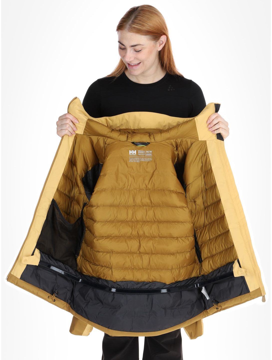 Helly Hansen, W Edge 3.0 chaqueta de esquí mujeres Sand amarillo 