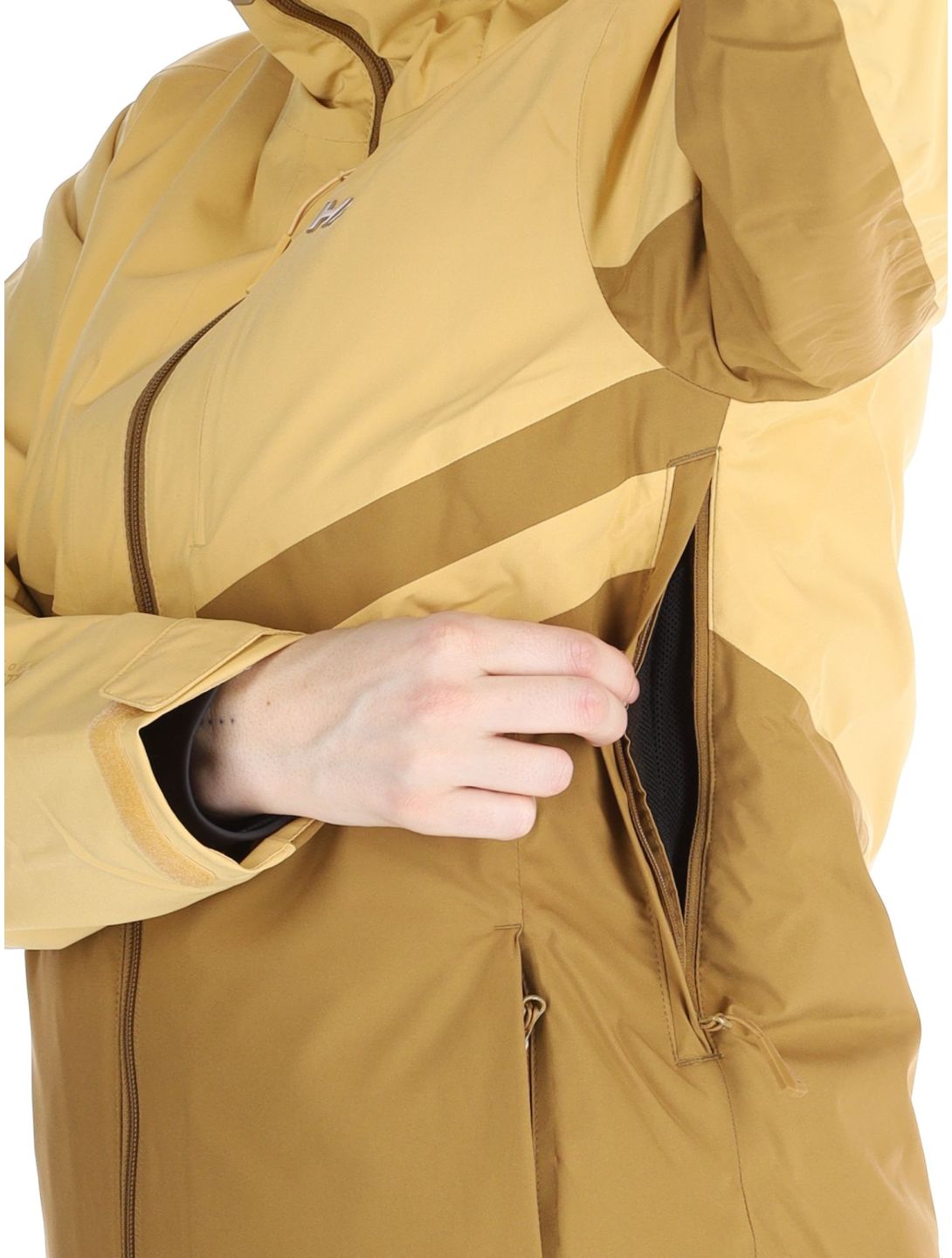 Helly Hansen, W Edge 3.0 chaqueta de esquí mujeres Sand amarillo 