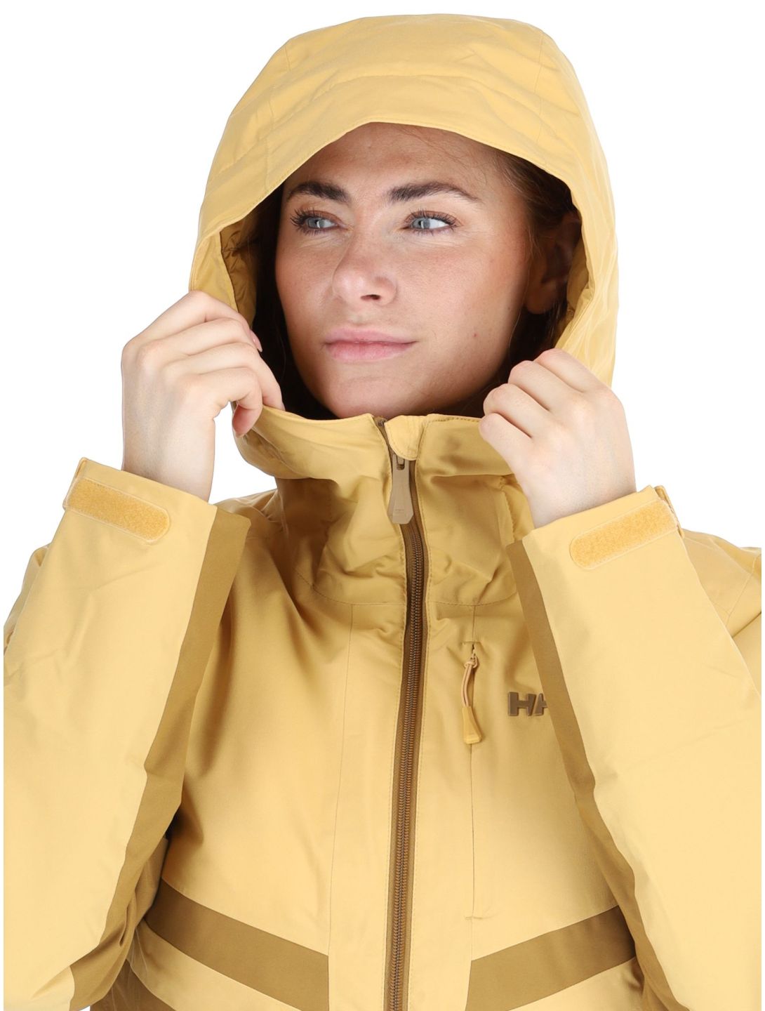 Helly Hansen, W Edge 3.0 chaqueta de esquí mujeres Sand amarillo 