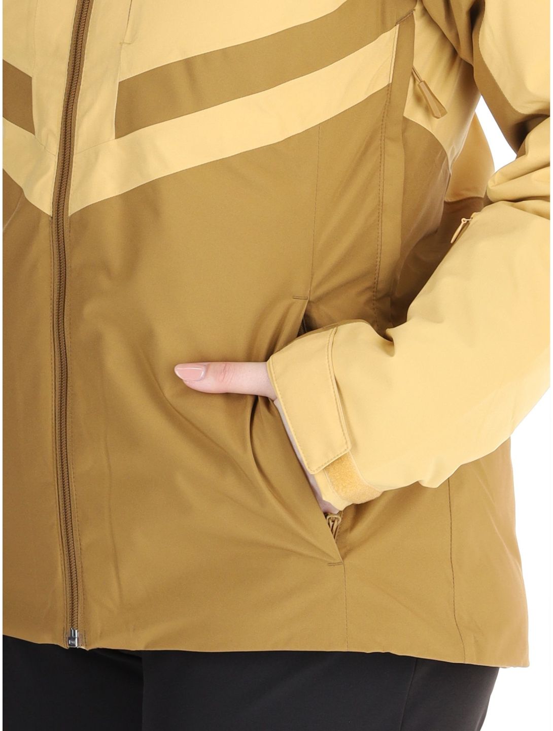 Helly Hansen, W Edge 3.0 chaqueta de esquí mujeres Sand amarillo 