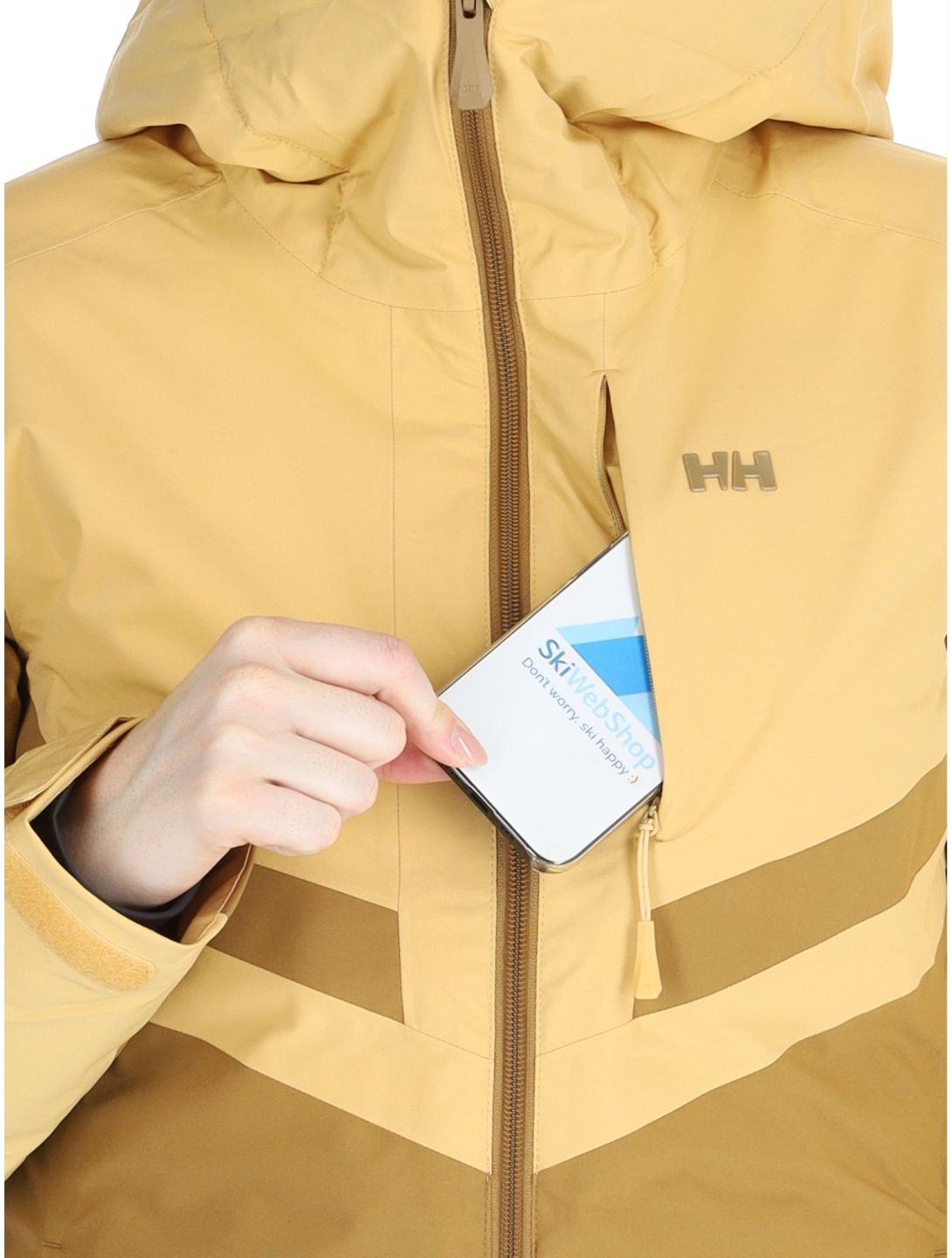 Helly Hansen, W Edge 3.0 chaqueta de esquí mujeres Sand amarillo 