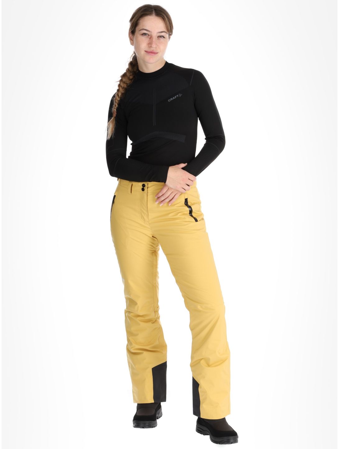 Helly Hansen, W Legendary Insulated pantalones de esquí mujeres Sand amarillo 