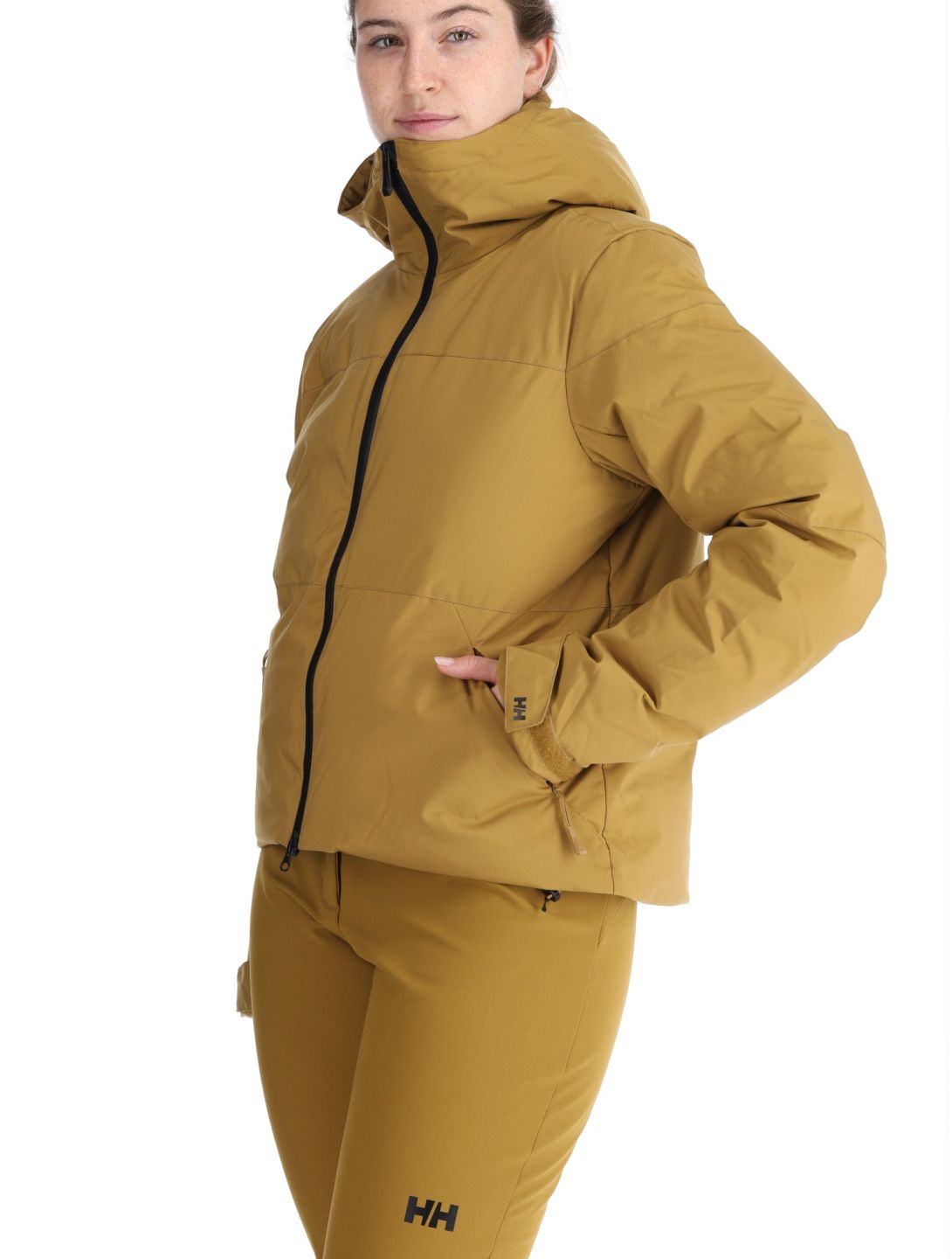 Helly Hansen, W Nora Short Puffy chaqueta de esquí mujeres Lynx amarillo 