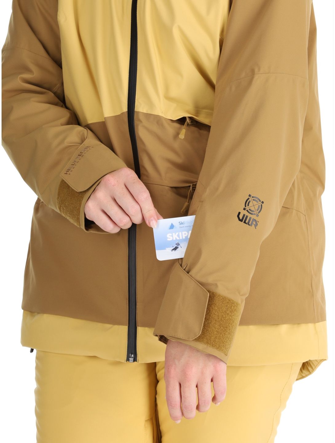 Helly Hansen, W Powchaser 2.0 chaqueta de esquí mujeres Sand amarillo 