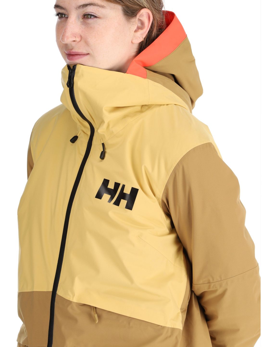 Helly Hansen, W Powchaser 2.0 chaqueta de esquí mujeres Sand amarillo 