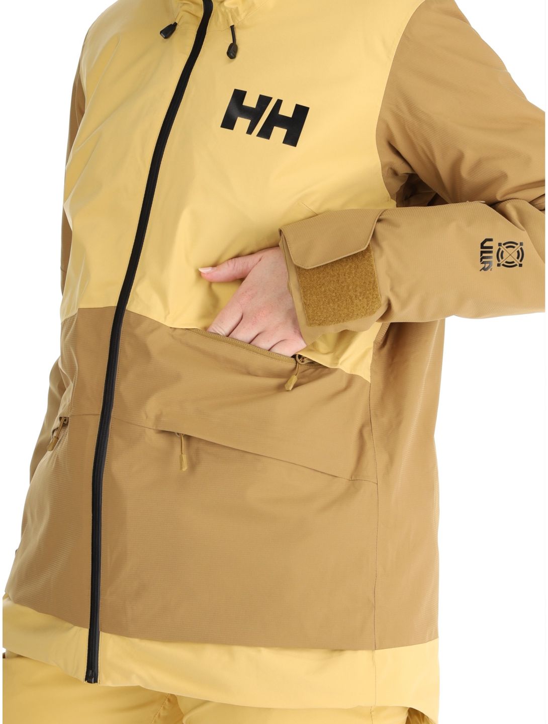 Helly Hansen, W Powchaser 2.0 chaqueta de esquí mujeres Sand amarillo 