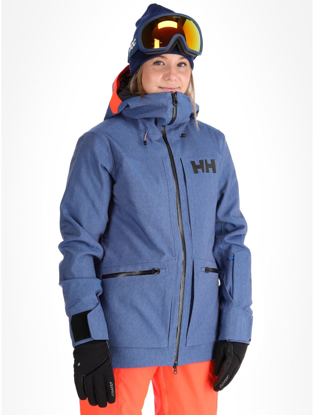 Helly Hansen, W Powderqueen 3.0 chaqueta de esquí mujeres Deep Fjord azul 