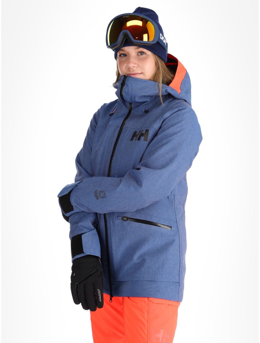 Helly Hansen, W Powderqueen 3.0 chaqueta de esquí mujeres Deep Fjord azul 