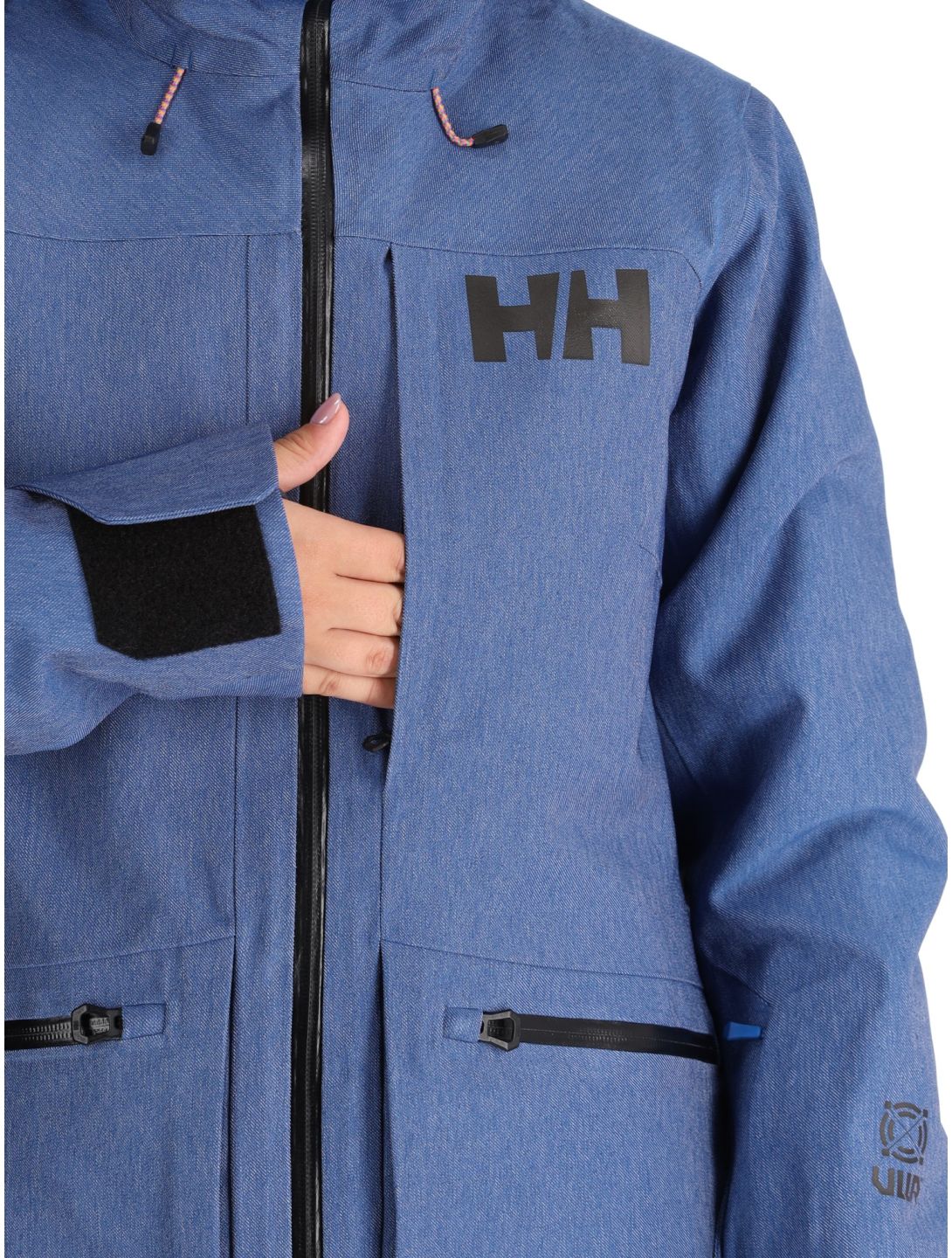 Helly Hansen, W Powderqueen 3.0 chaqueta de esquí mujeres Deep Fjord azul 