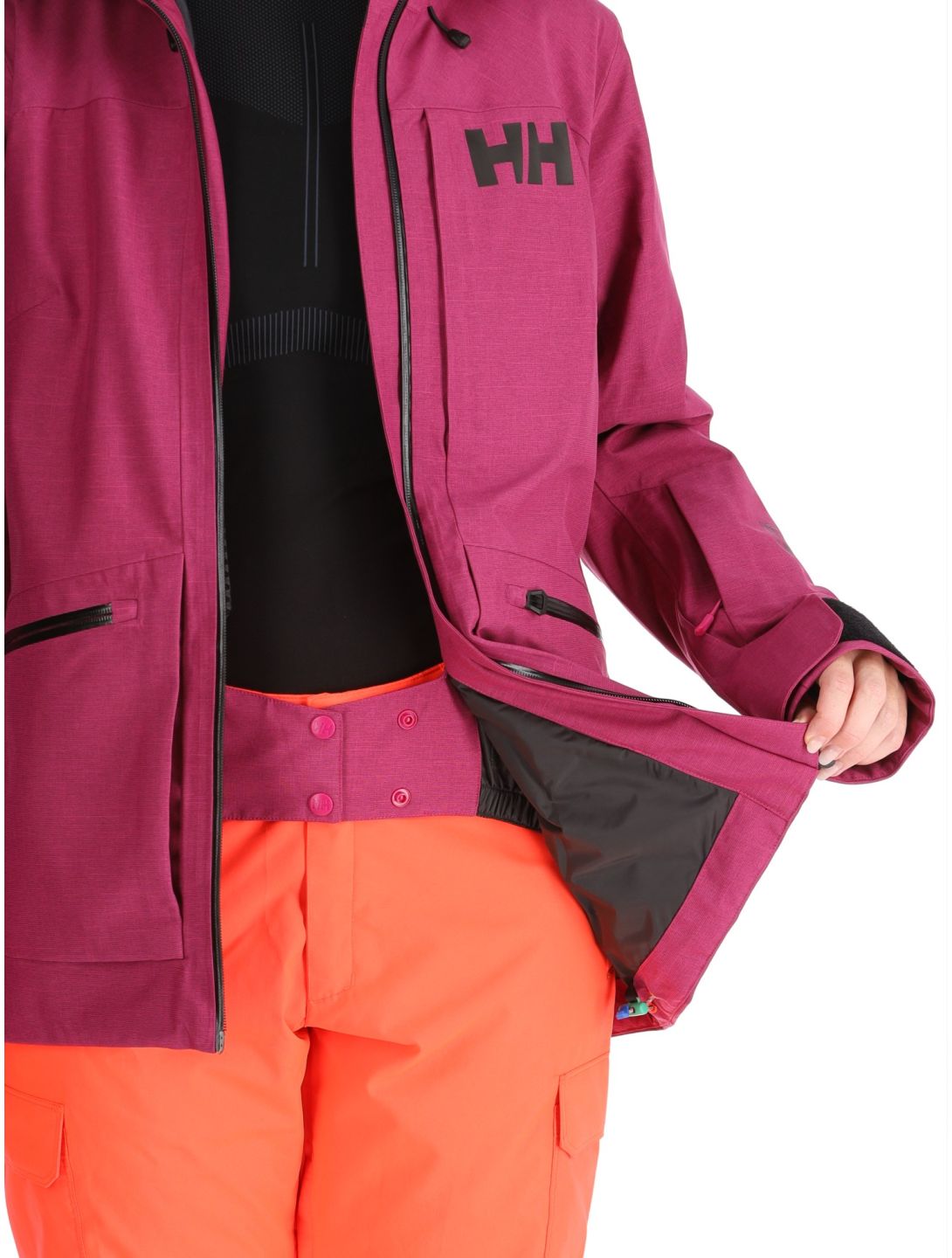 Helly Hansen, W Powderqueen 3.0 chaqueta de esquí mujeres Magenta púrpura 