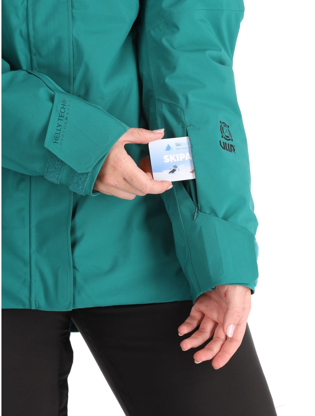 Helly Hansen, W Powshot chaqueta de esquí mujeres Emerald verde 