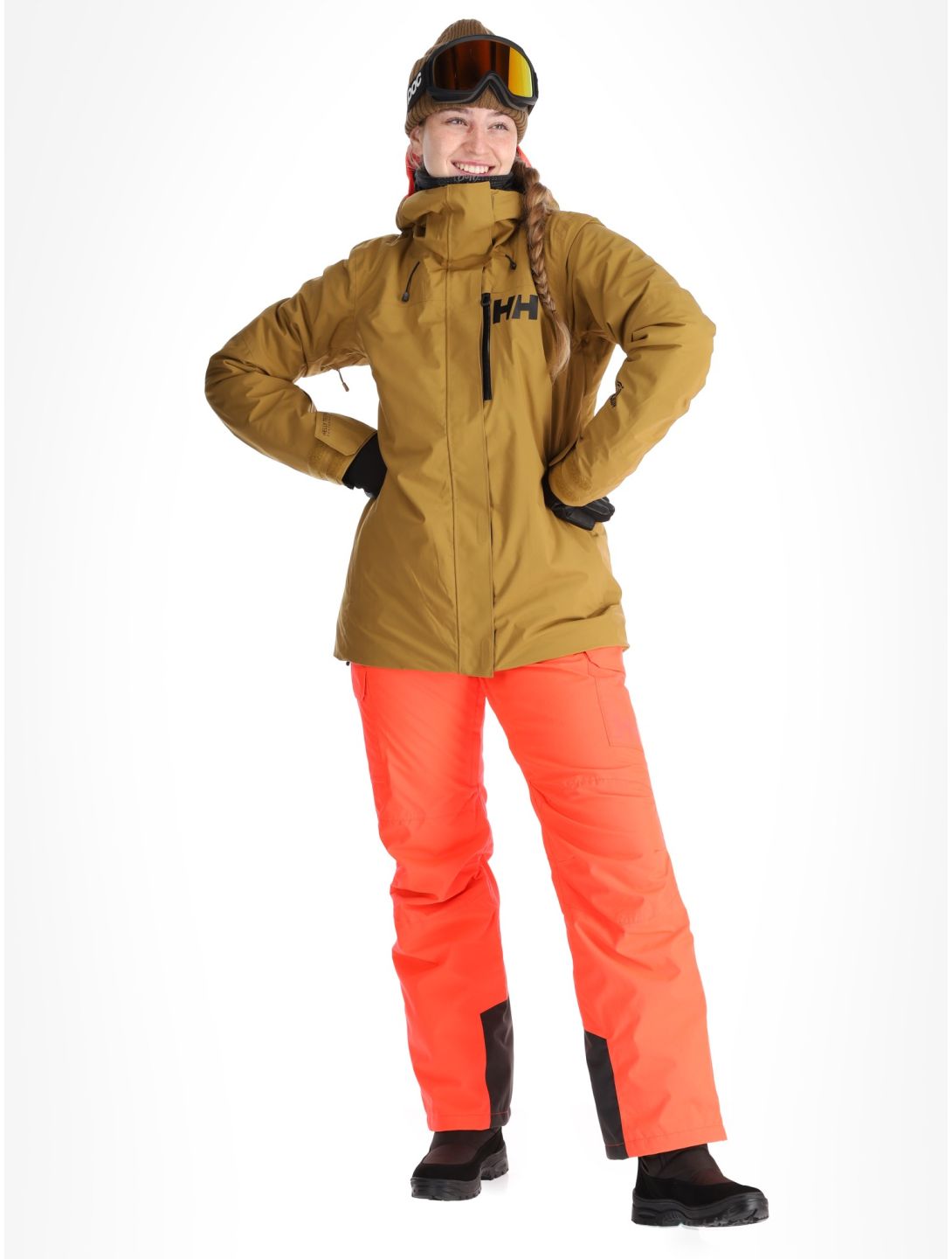 Helly Hansen, W Powshot chaqueta de esquí mujeres Lynx amarillo 