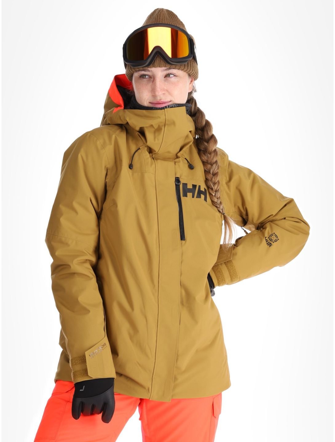 Helly Hansen, W Powshot chaqueta de esquí mujeres Lynx amarillo 