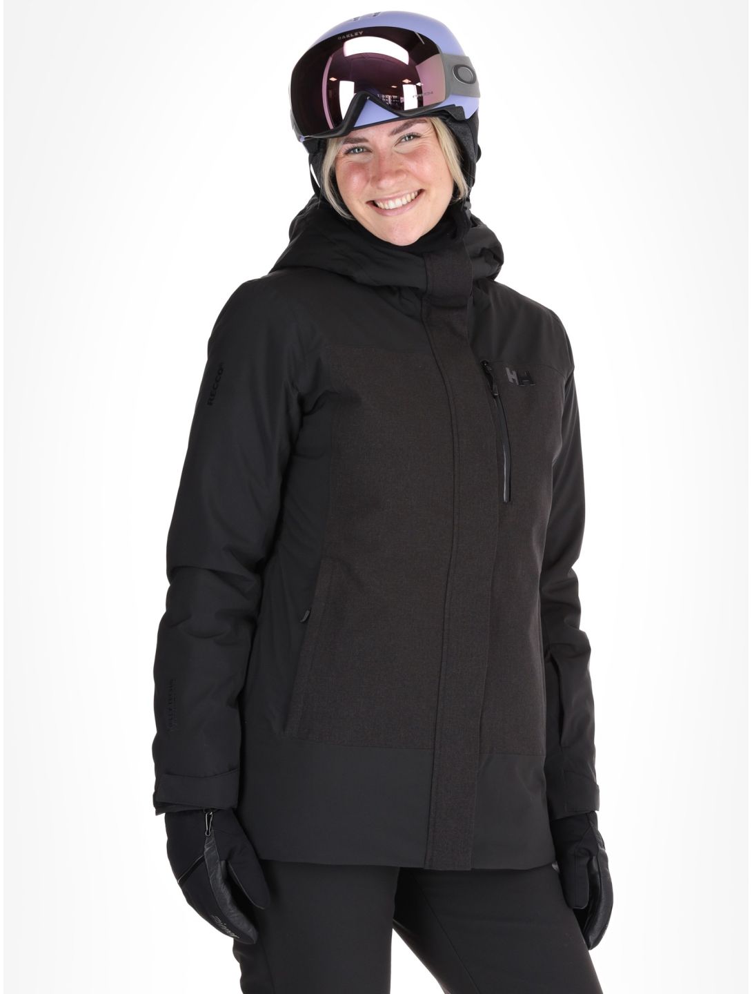 Helly Hansen, W Snowplay Long Insulated chaqueta de esquí mujeres Black negro 