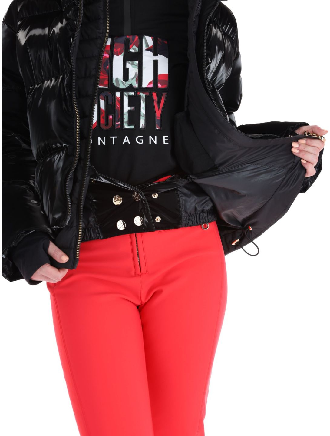 High Society, Ally chaqueta de esquí mujeres Black negro 