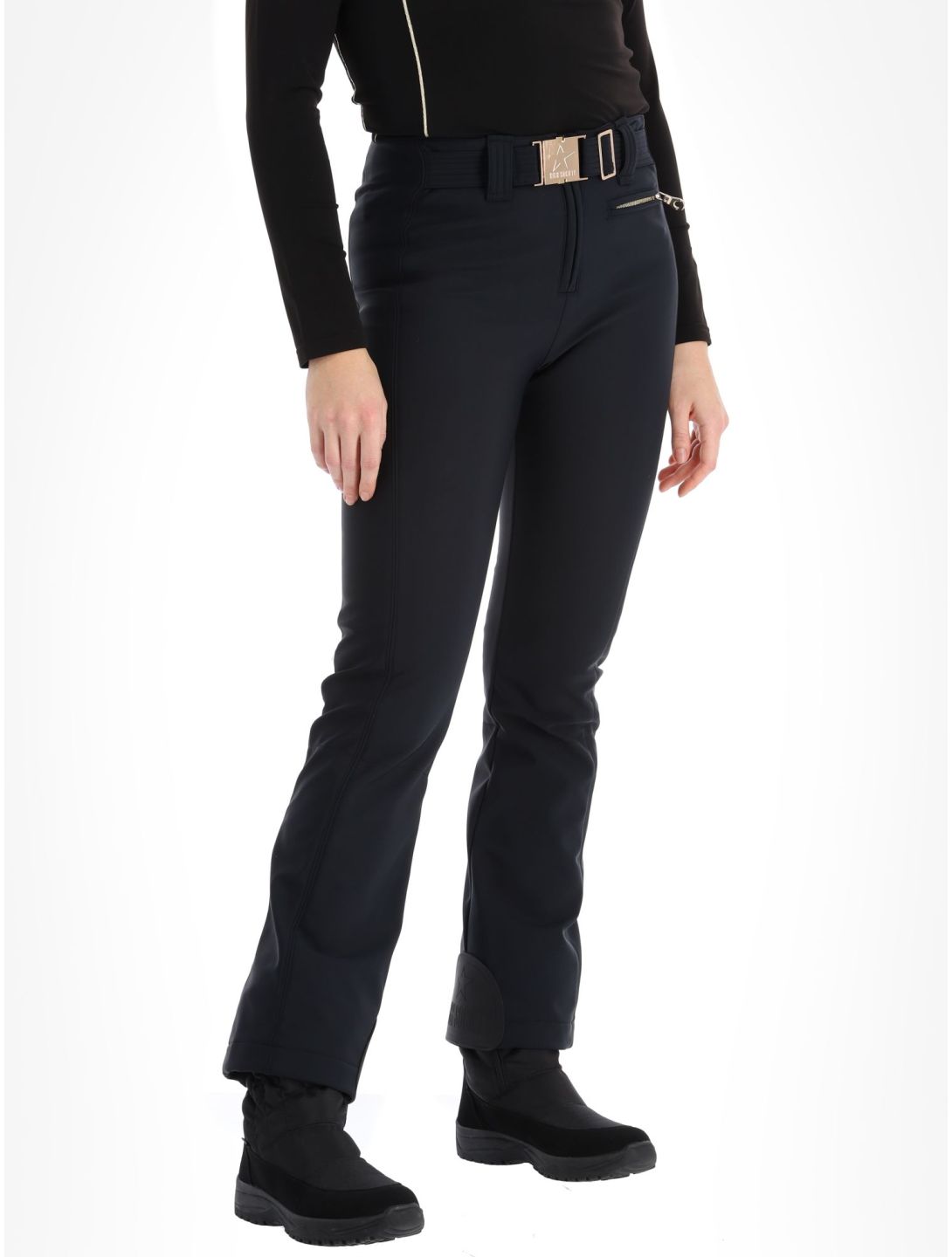 High Society, Lia pantalones de esquí softshell mujeres Black negro 