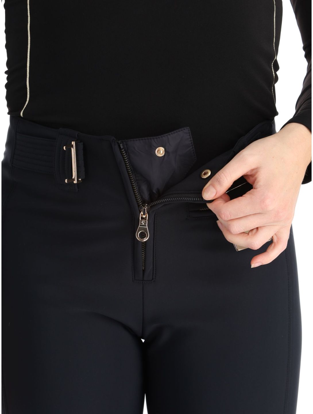 High Society, Lia pantalones de esquí softshell mujeres Black negro 