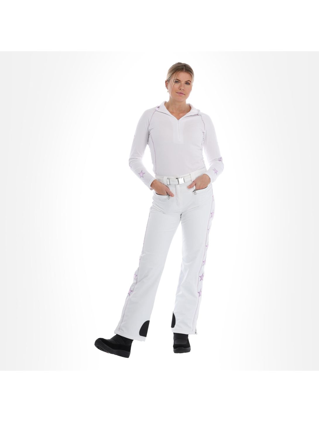 High Society, Jil pantalones de esquí mujeres lila blanco, púrpura 