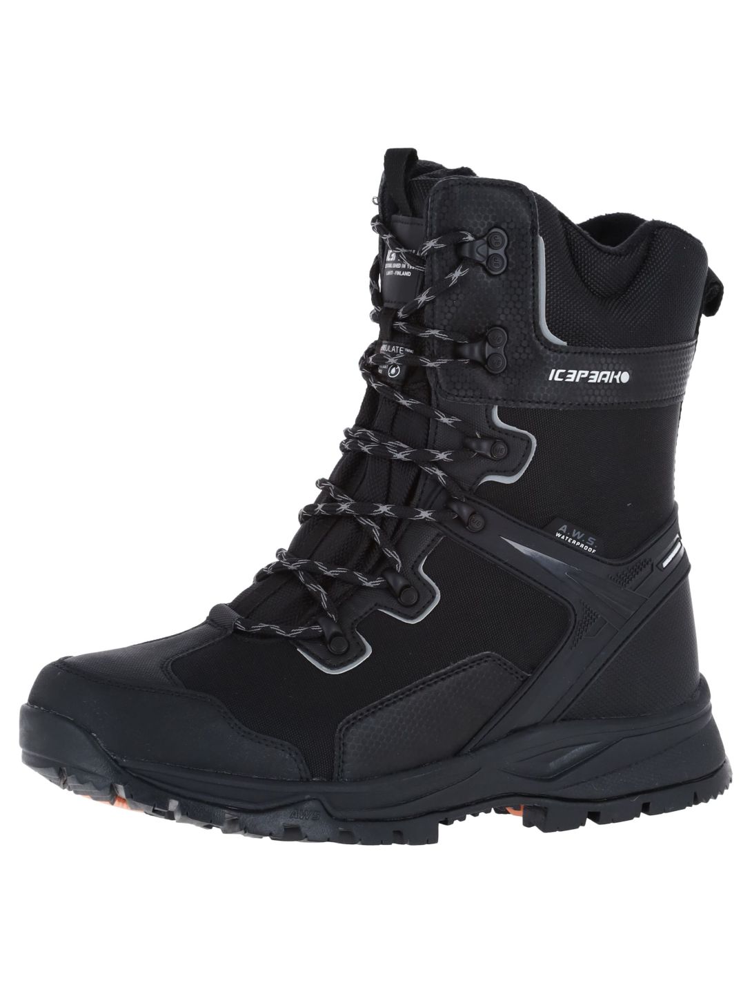 Icepeak, Arlon MR botas de nieve hombres Black negro 