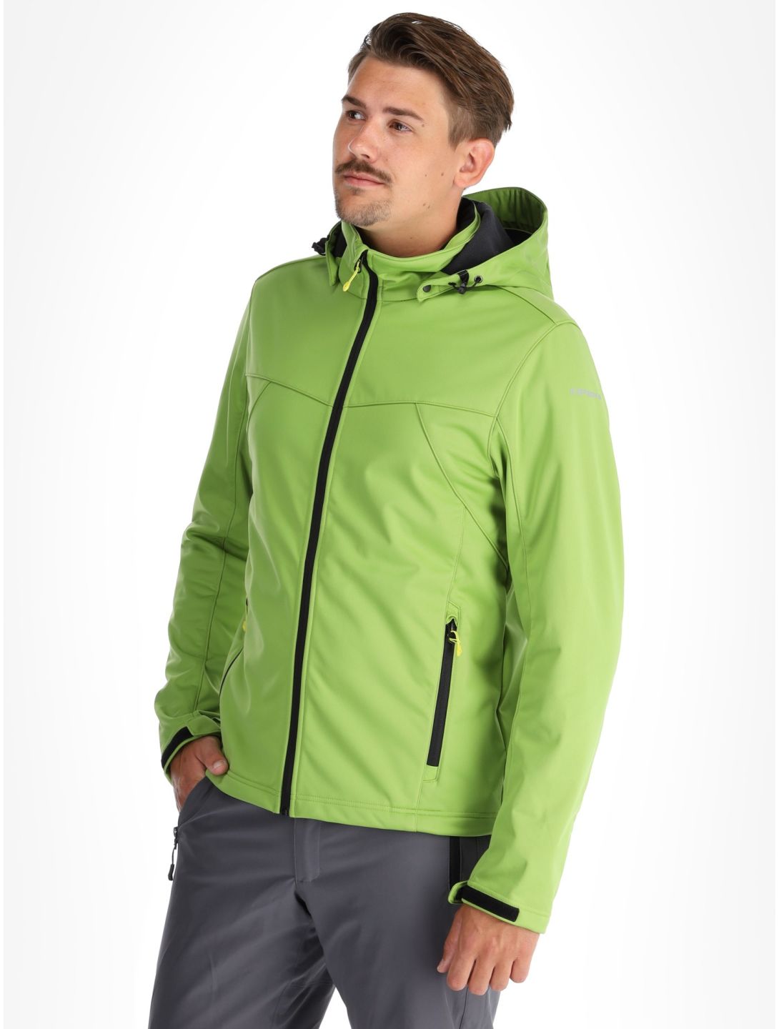 Icepeak, Biggs chaqueta de esquí softshell hombres Asparagus verde 