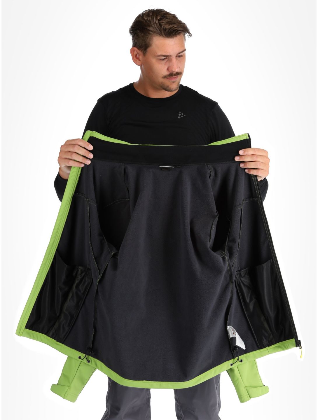 Icepeak, Biggs chaqueta de esquí softshell hombres Asparagus verde 