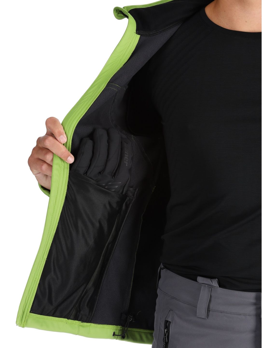 Icepeak, Biggs chaqueta de esquí softshell hombres Asparagus verde 