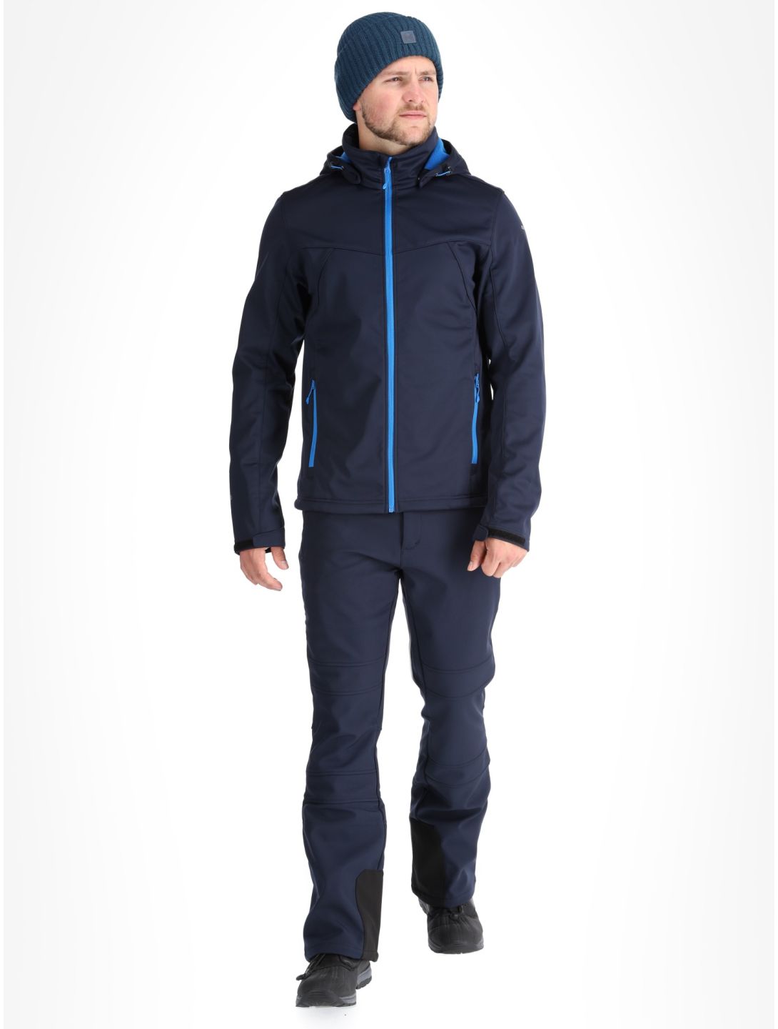 Icepeak, Biggs chaqueta de esquí softshell hombres Blauw azul 