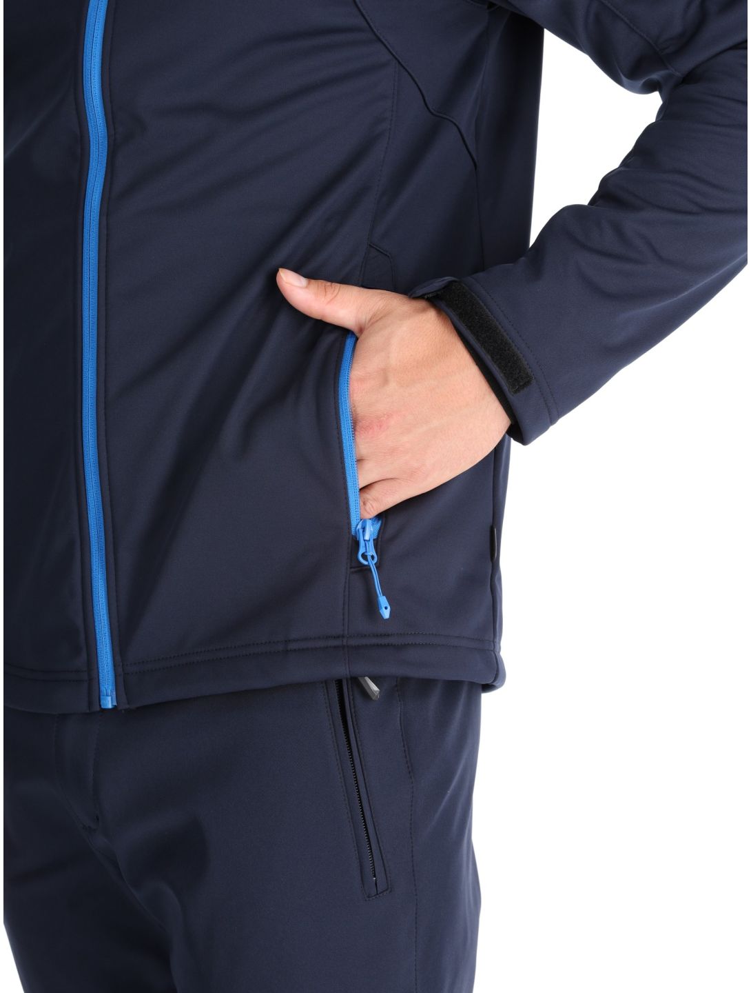 Icepeak, Biggs chaqueta de esquí softshell hombres Blauw azul 