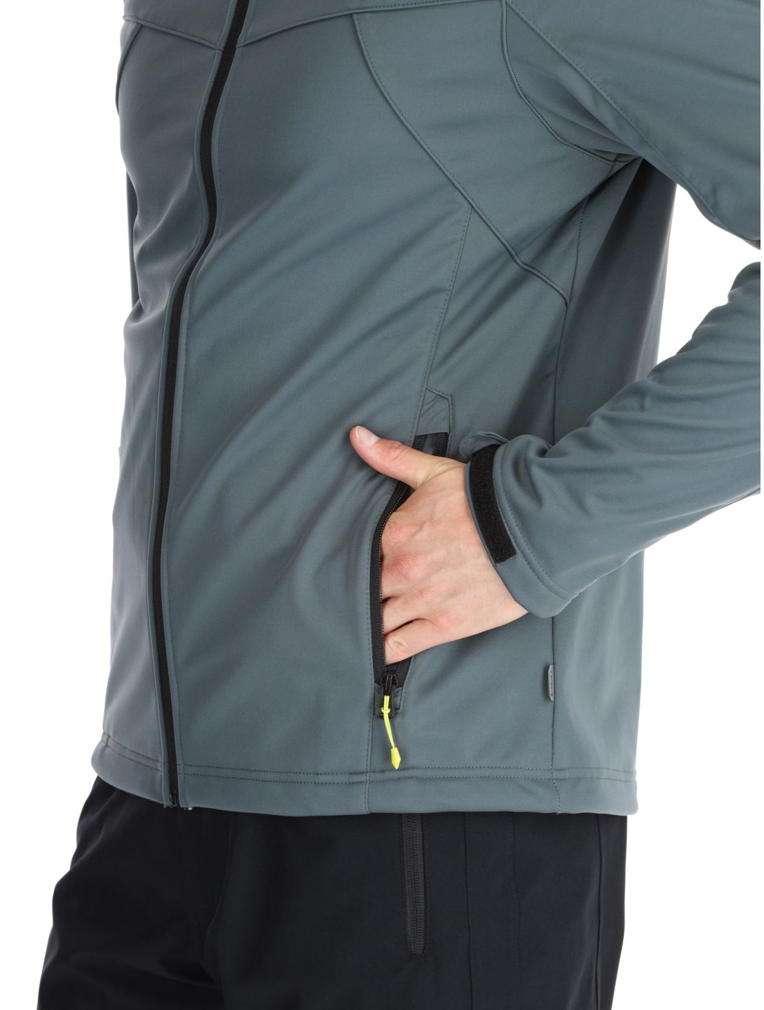 Icepeak, Biggs chaqueta de esquí softshell hombres Dark Olive verde 