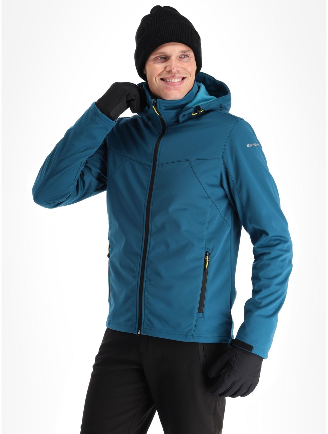 Icepeak, Biggs chaqueta de esquí softshell hombres turquoise azul 