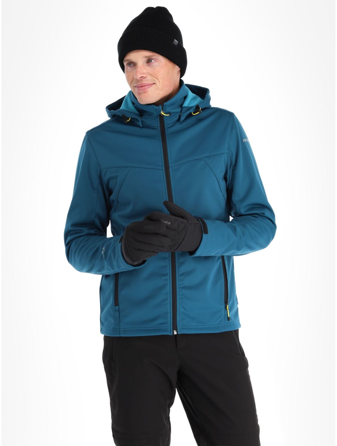 Icepeak, Biggs chaqueta de esquí softshell hombres turquoise azul 