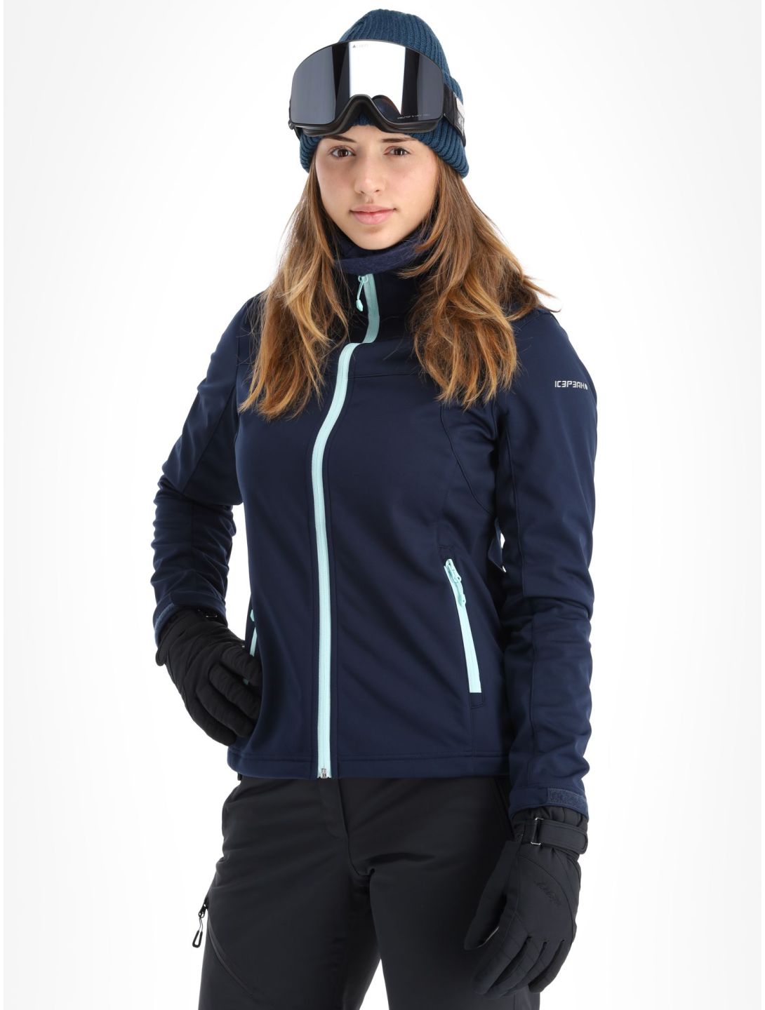 Icepeak, Boise chaqueta de esquí softshell mujeres azul 