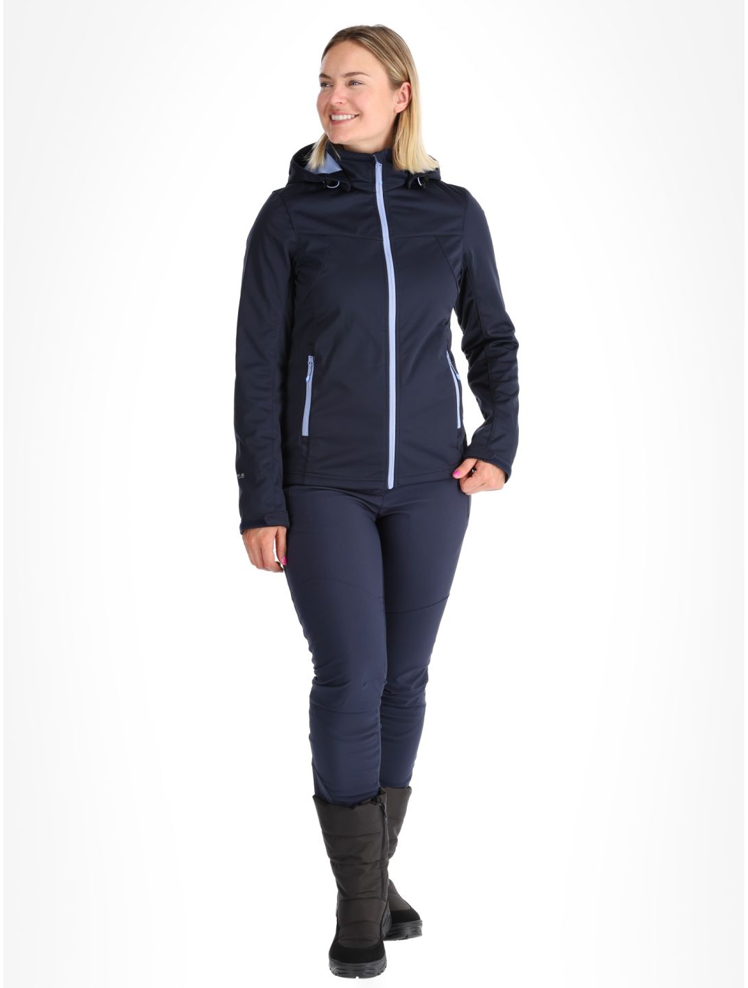 Icepeak, Boise chaqueta de esquí softshell mujeres Blue azul 