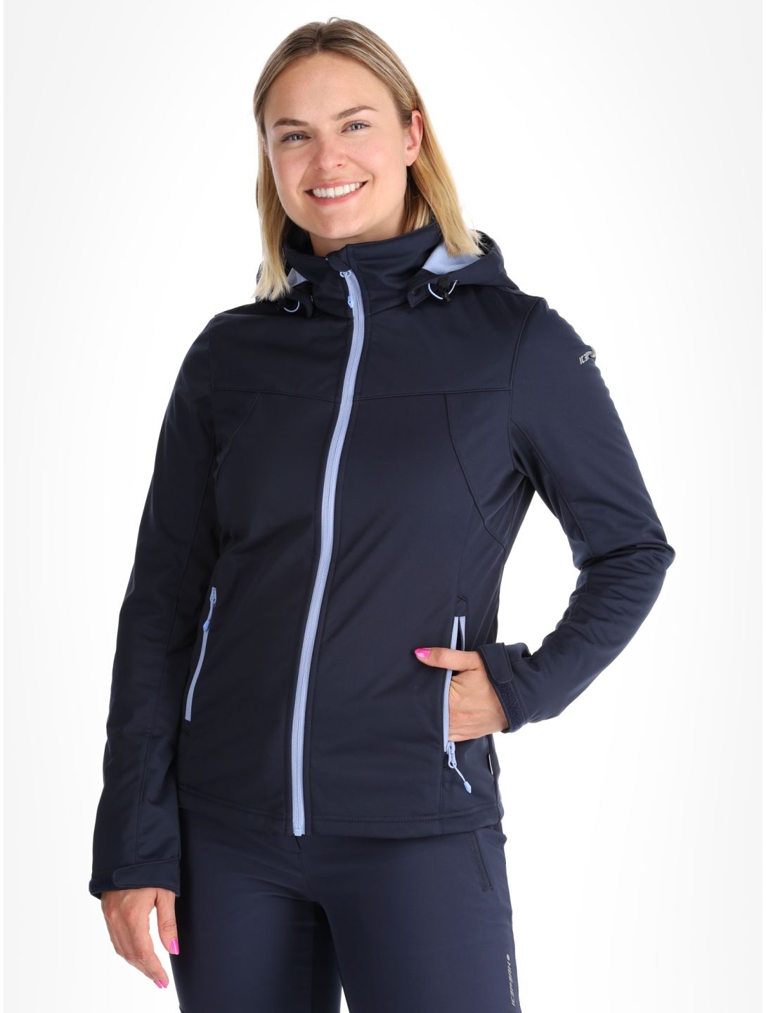 Icepeak, Boise chaqueta de esquí softshell mujeres Blue azul 