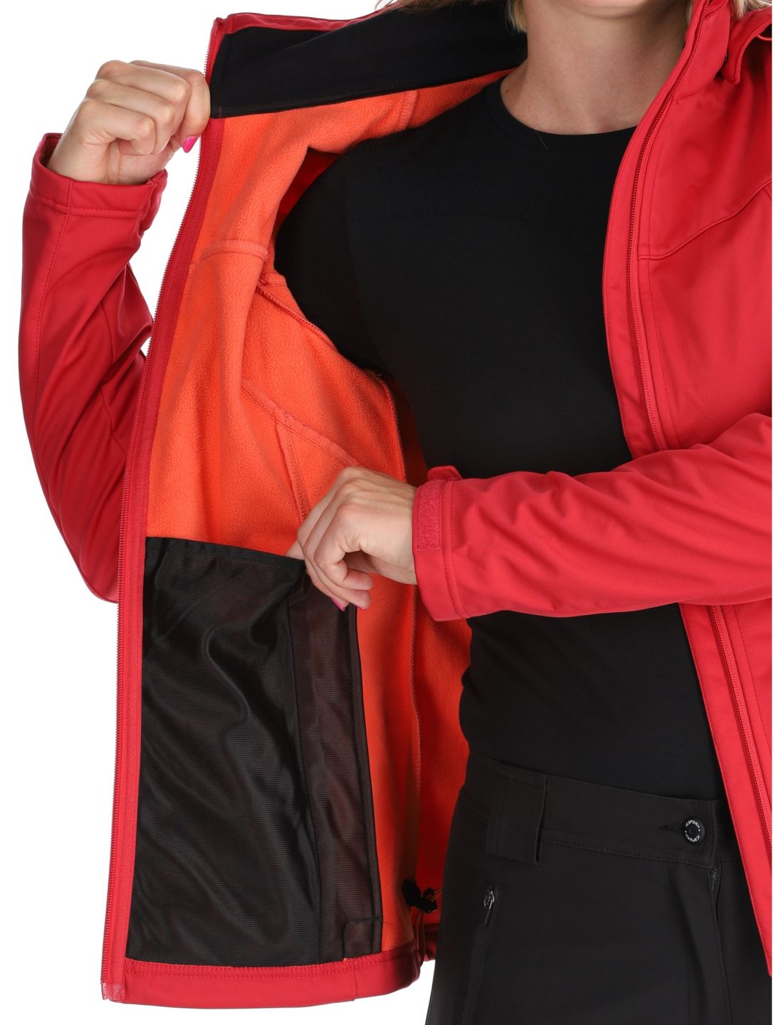 Icepeak, Boise chaqueta de esquí softshell mujeres Cranberry rojo 