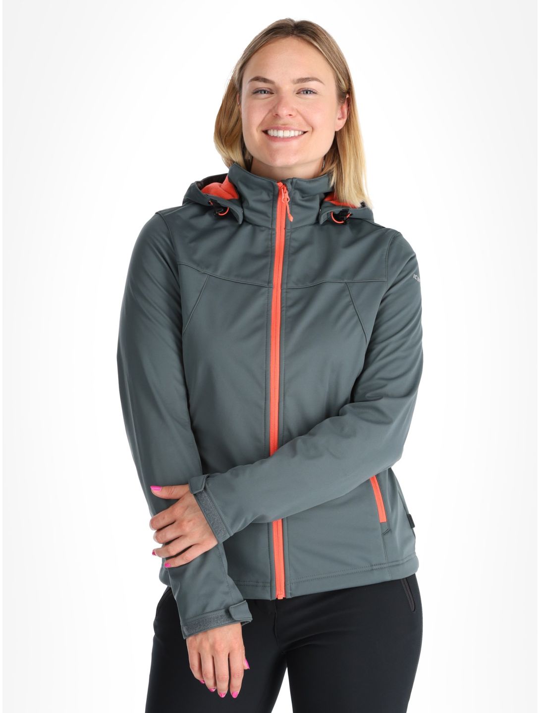 Icepeak, Boise chaqueta de esquí softshell mujeres Green verde 