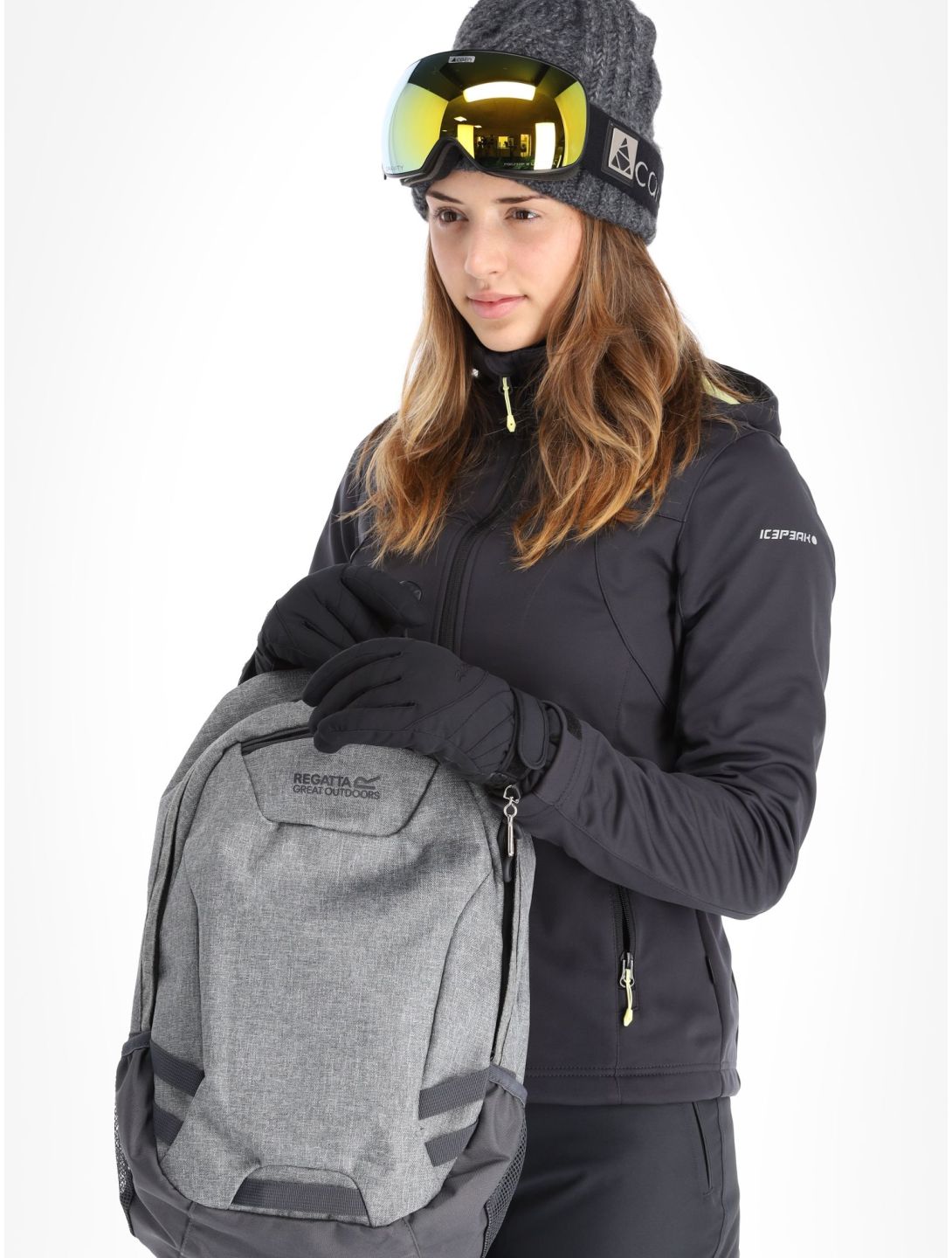 Icepeak, Boise chaqueta de esquí softshell mujeres gris 