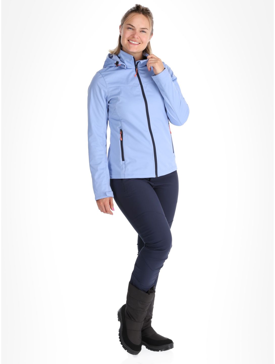 Icepeak, Boise chaqueta de esquí softshell mujeres Light Blue azul 