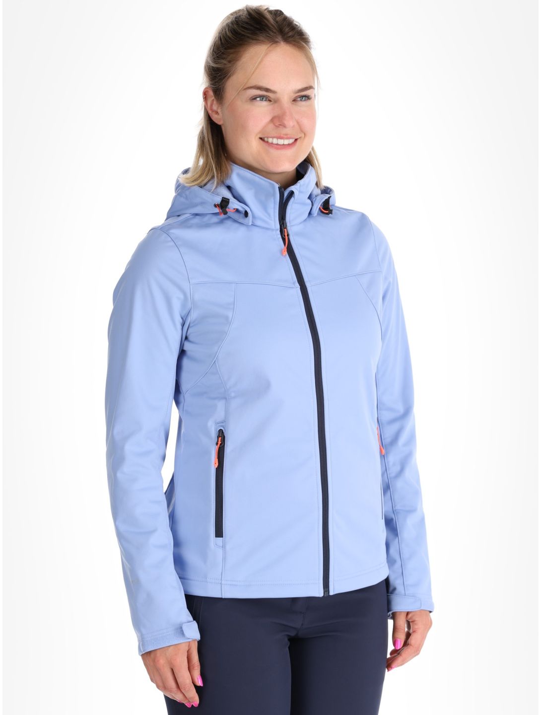 Icepeak, Boise chaqueta de esquí softshell mujeres Light Blue azul 