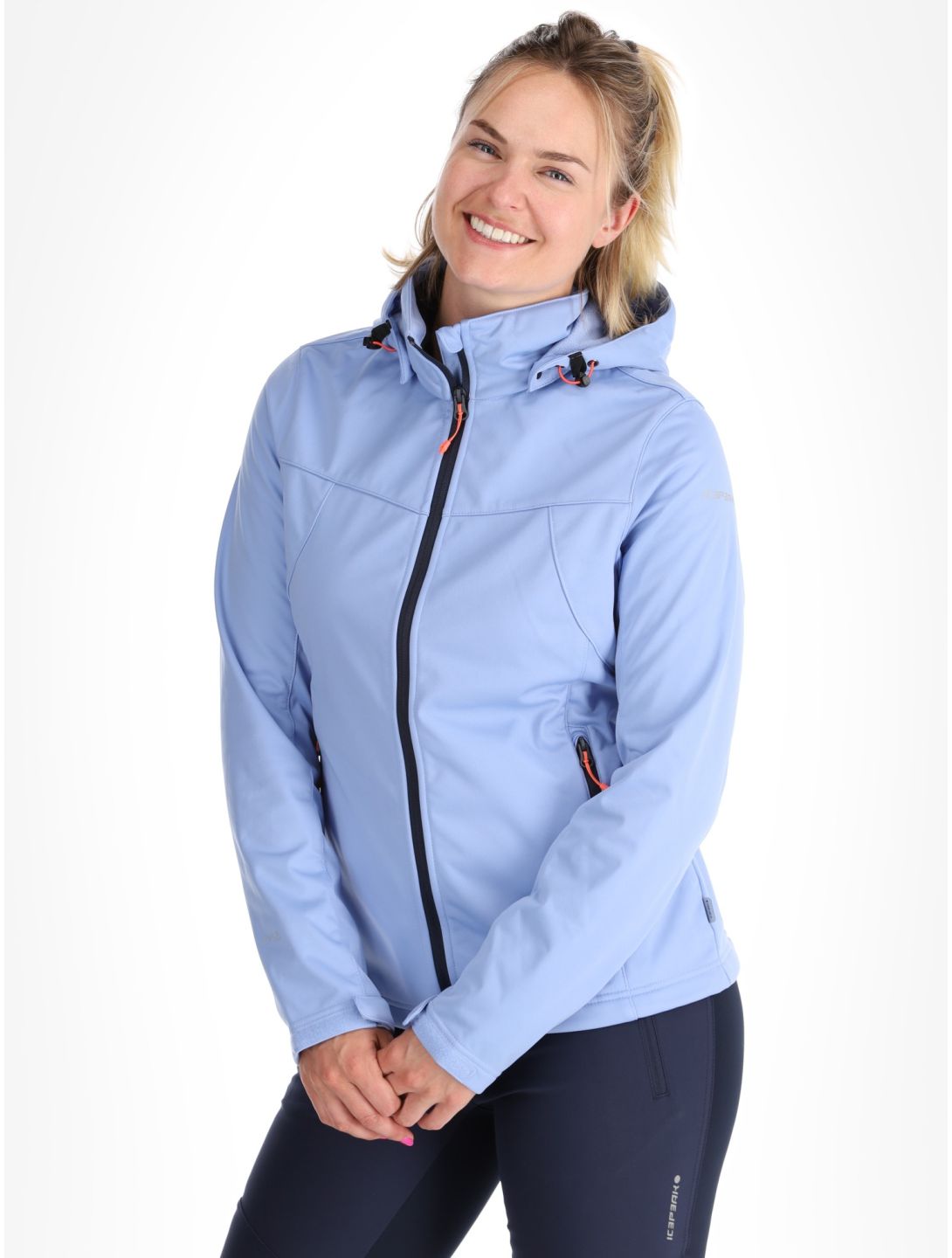 Icepeak, Boise chaqueta de esquí softshell mujeres Light Blue azul 