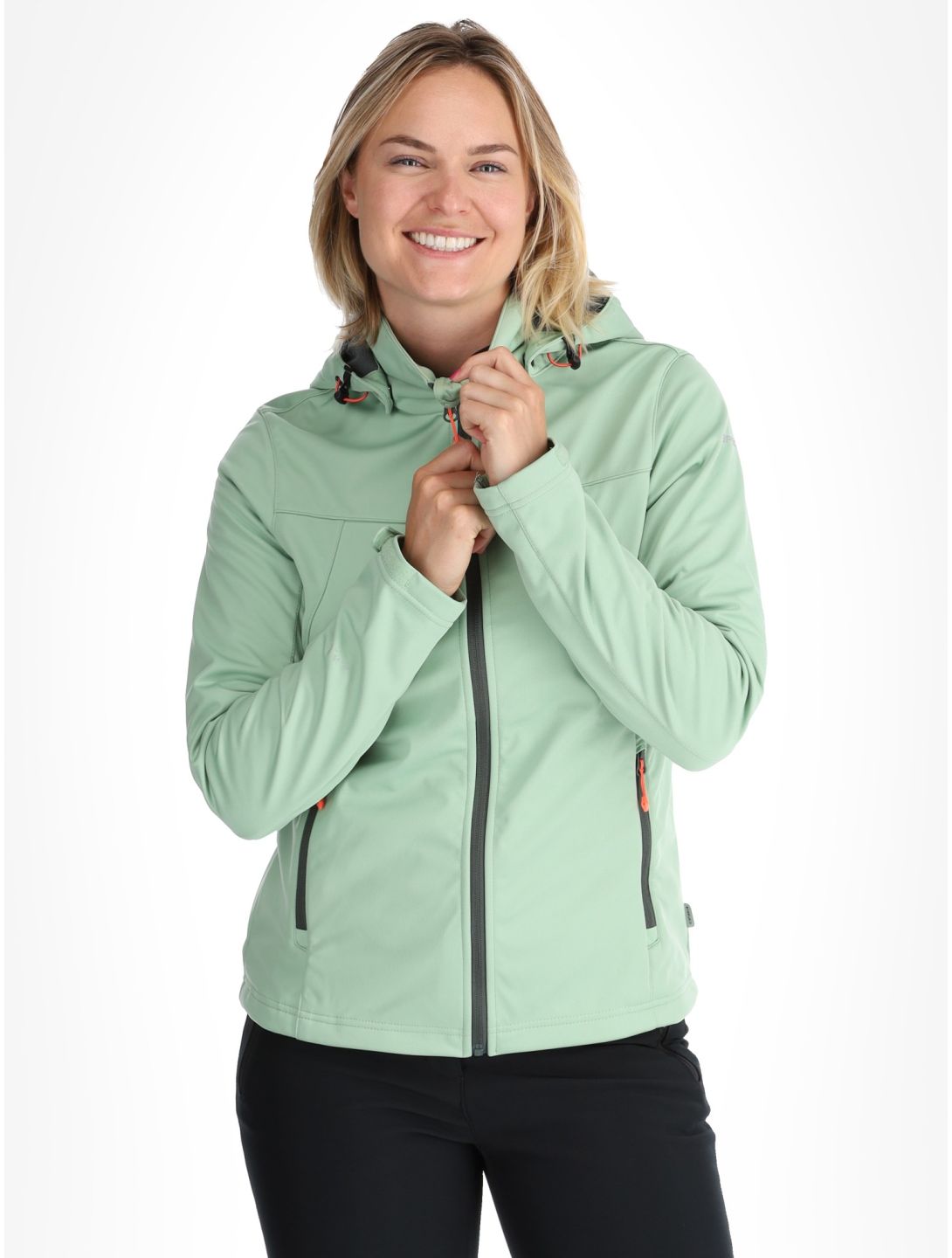 Icepeak, Boise chaqueta de esquí softshell mujeres Light Green verde 