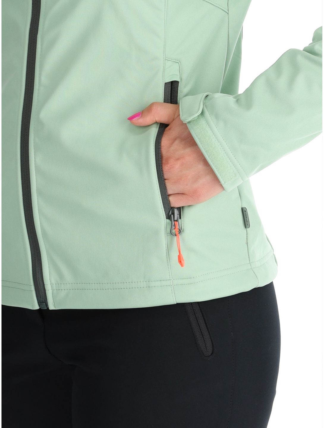 Icepeak, Boise chaqueta de esquí softshell mujeres Light Green verde 