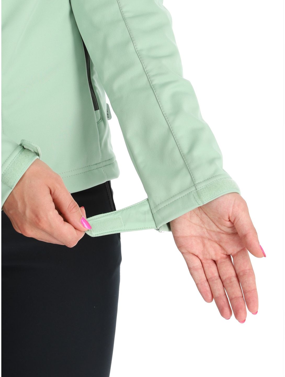 Icepeak, Boise chaqueta de esquí softshell mujeres Light Green verde 