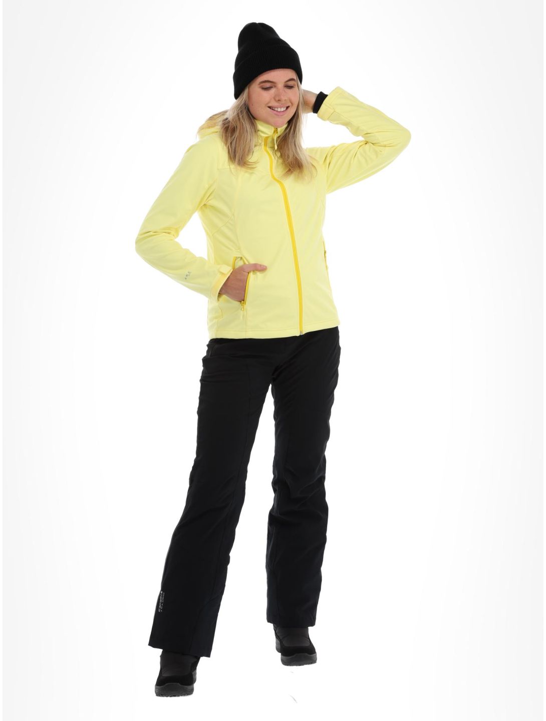 Icepeak, Boise chaqueta de esquí softshell mujeres pastel amarillo 