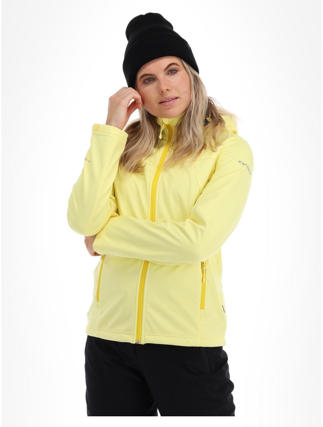 Icepeak, Boise chaqueta de esquí softshell mujeres pastel amarillo 